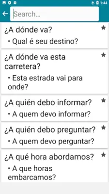 Portuguese - Spanish android App screenshot 4